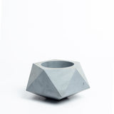 New Pentrose Dark Concrete- Geometric pattern ashtray and indoor and outdoor planter with drainage for home decor, gifting