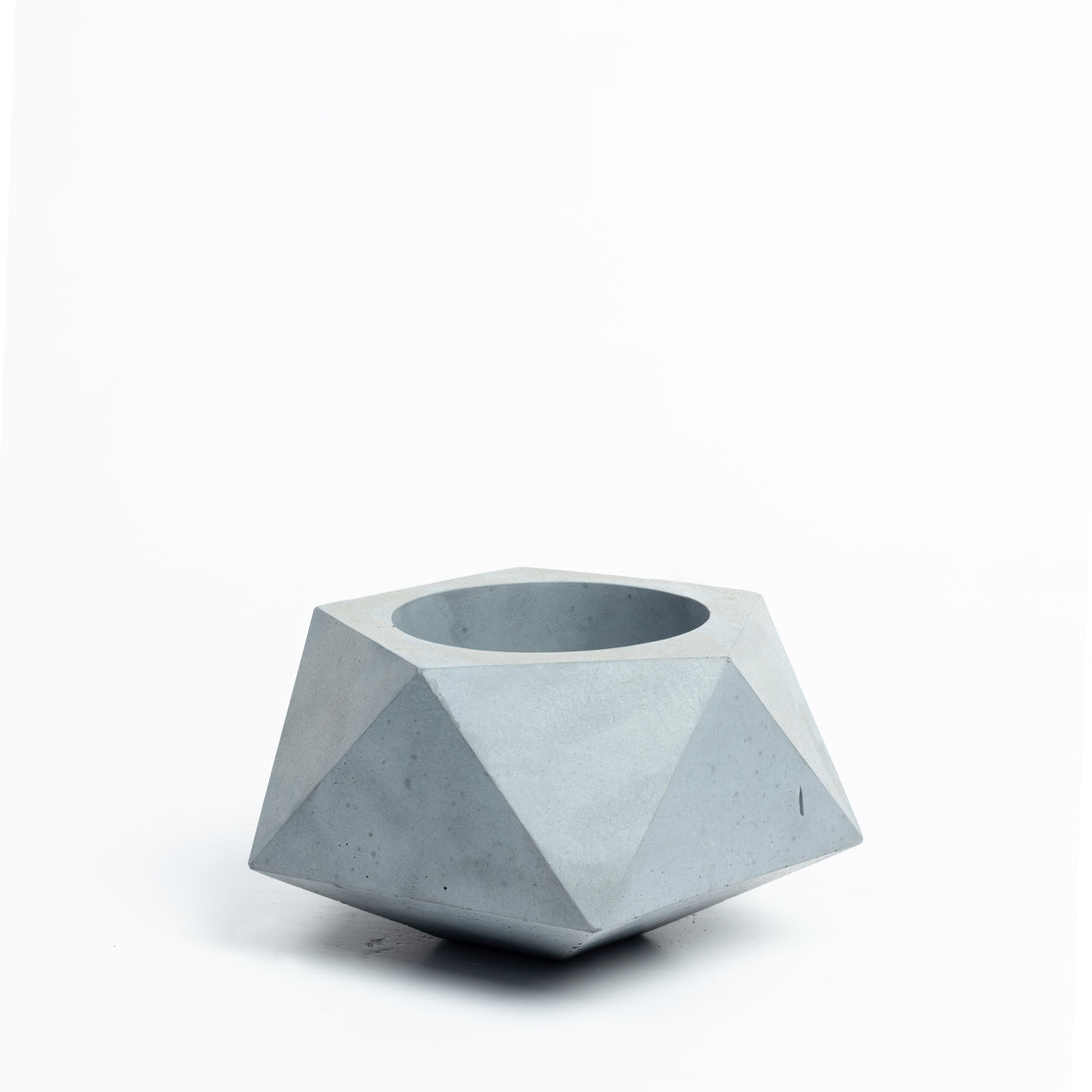 New  Pentrose Cement Finish- Geometric pattern ashtray and indoor and outdoor planter with drainage for home decor, gifting