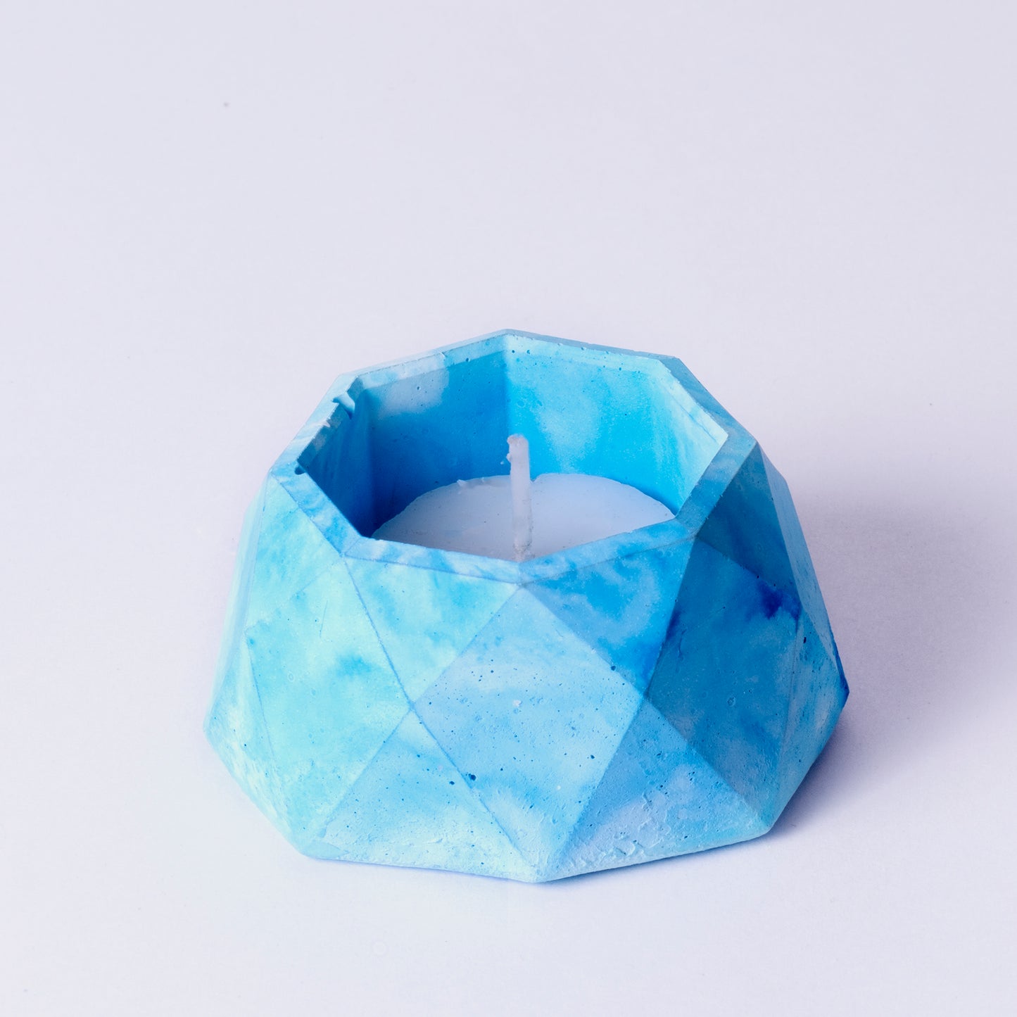 Octet- Set of 4 Mixed Colours  Geometric Candle Holder