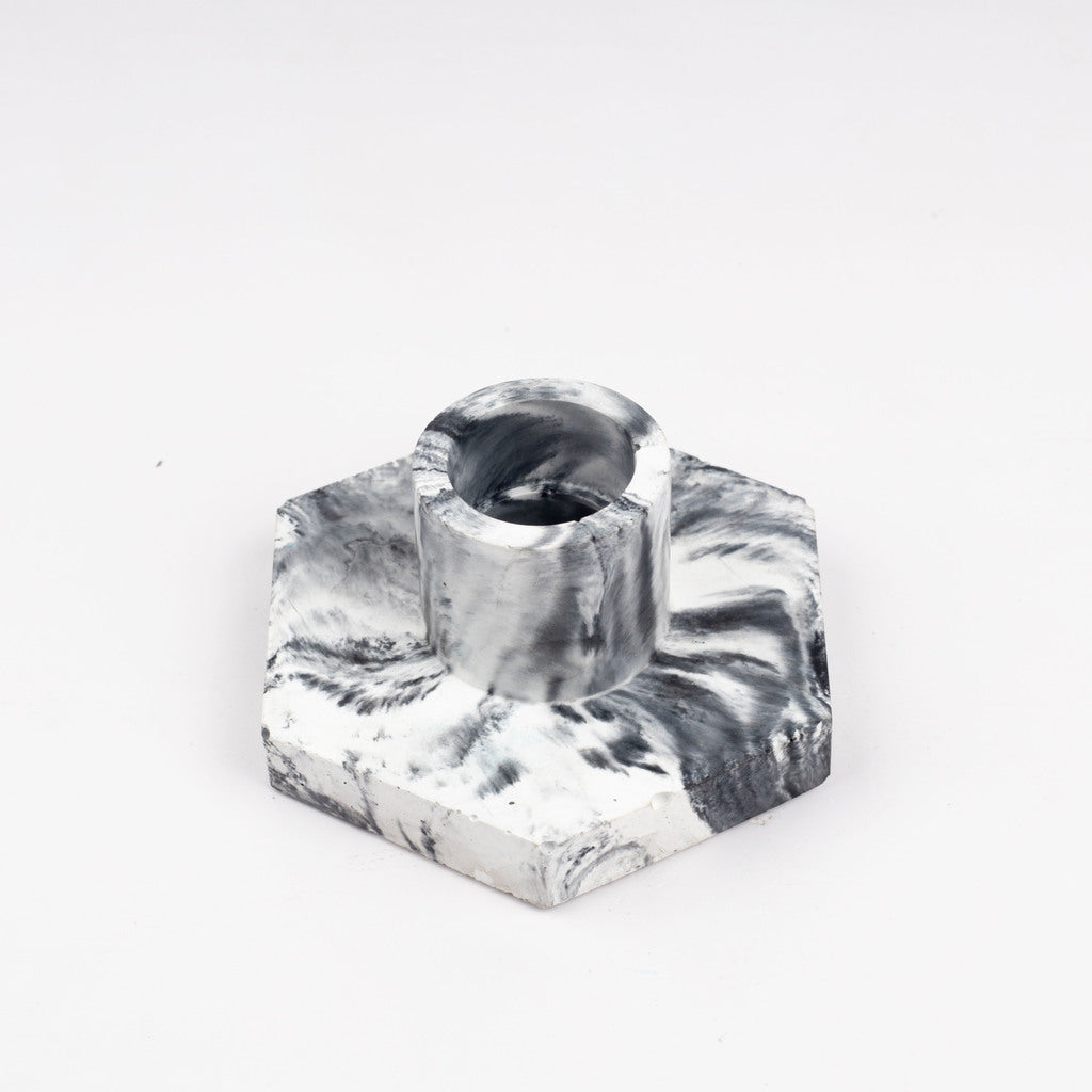Xircle Modern Table Top Concrete Candle Stand