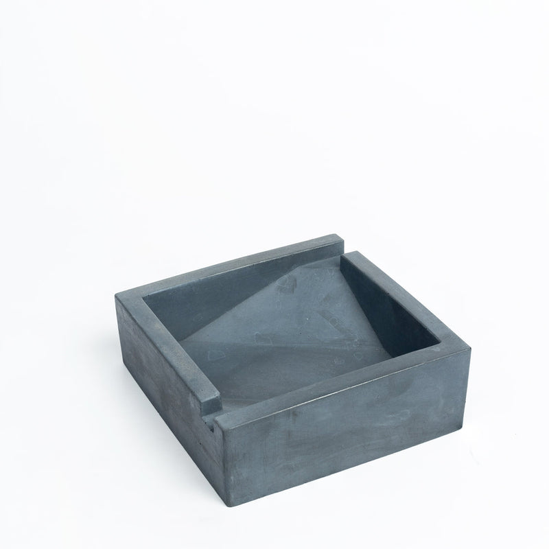 New Squash Tray Dark Concrete - A Square Shaped Ashtray- a perfect gift for friends, your partner, and colleagues.
