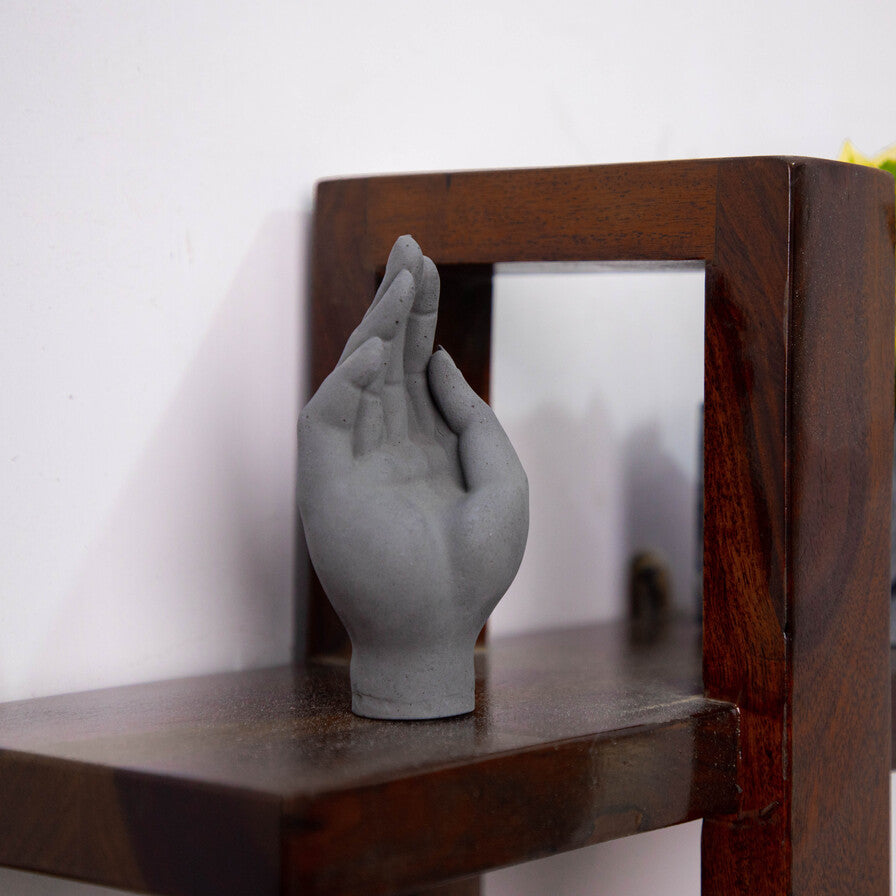 The Guilty Hand - Dark Concrete Shaped figurine- tabletop decor, ideal for use in the living room, drawing room, bedroom, workspace