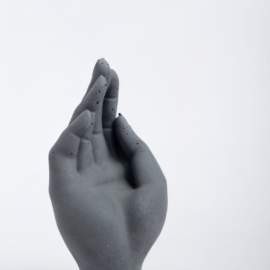 The Guilty Hand - Dark Concrete Shaped figurine- tabletop decor, ideal for use in the living room, drawing room, bedroom, workspace