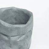 Burlap- Dark concrete Burlap-Sack Inspired Cutlery Stand