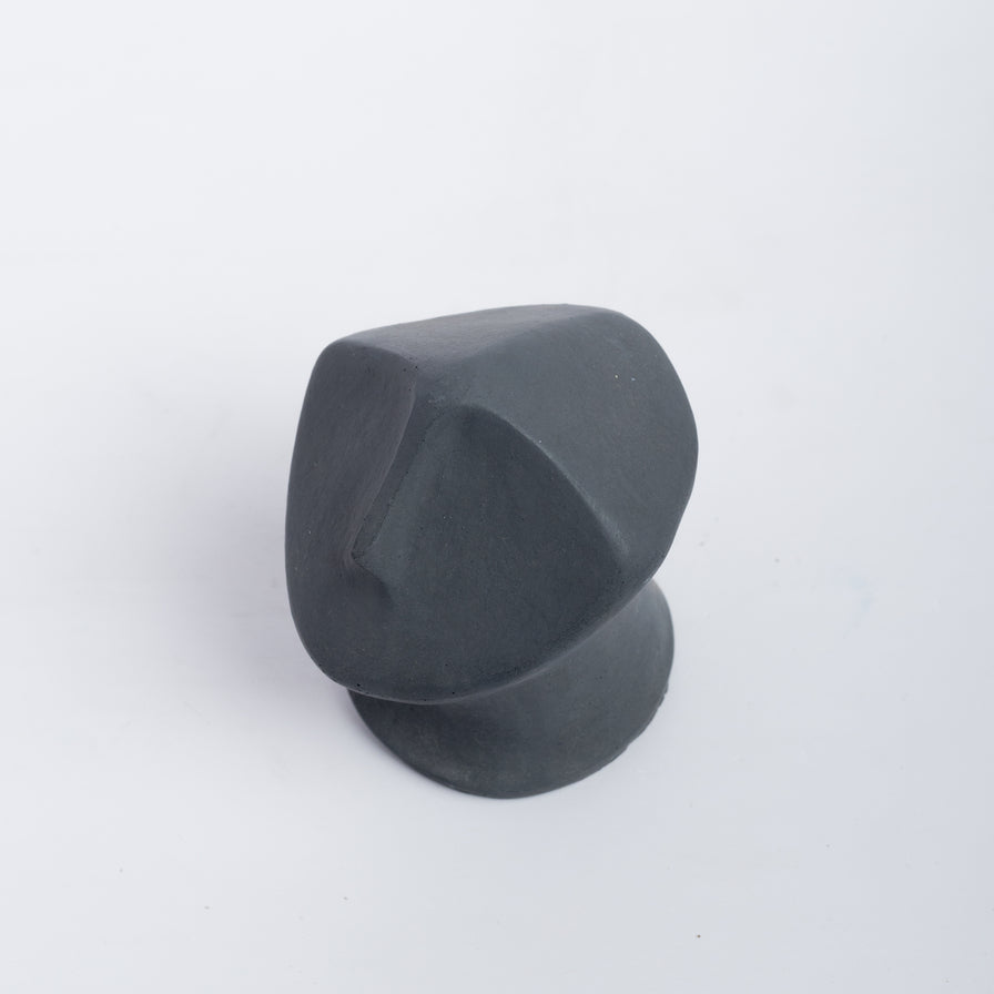 Anthropoid- Dark Concrete Human Face inspired Table top decor and paper weight- Minimalist, contemporary design.