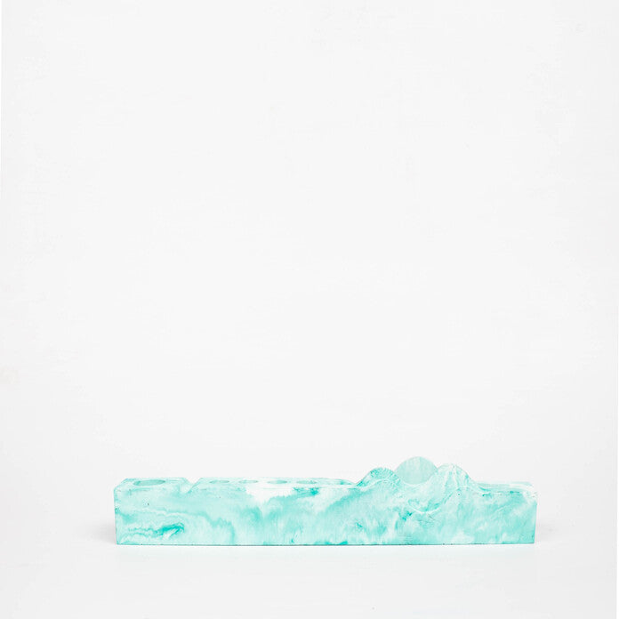 Wavearranger-Mint Marble-Contemporary design Pen Holder for keeping your most important pens