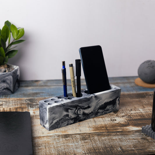 Rectarranger-Nero Marble-Rectangular desk organizer for home and office