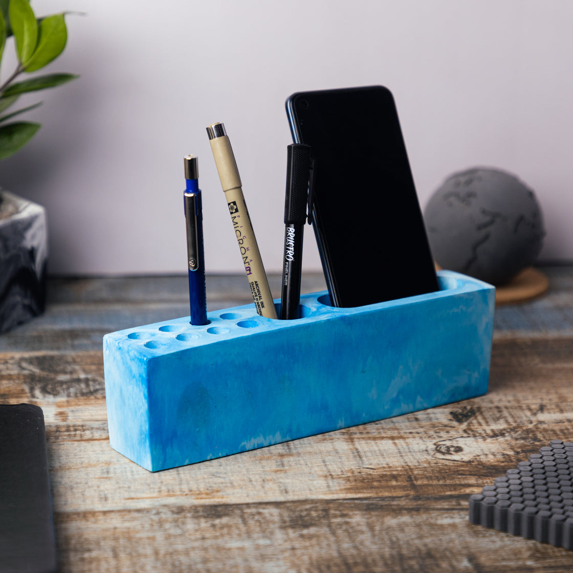 Rectarranger-Candy Marble-Rectangular desk organizer for home and office