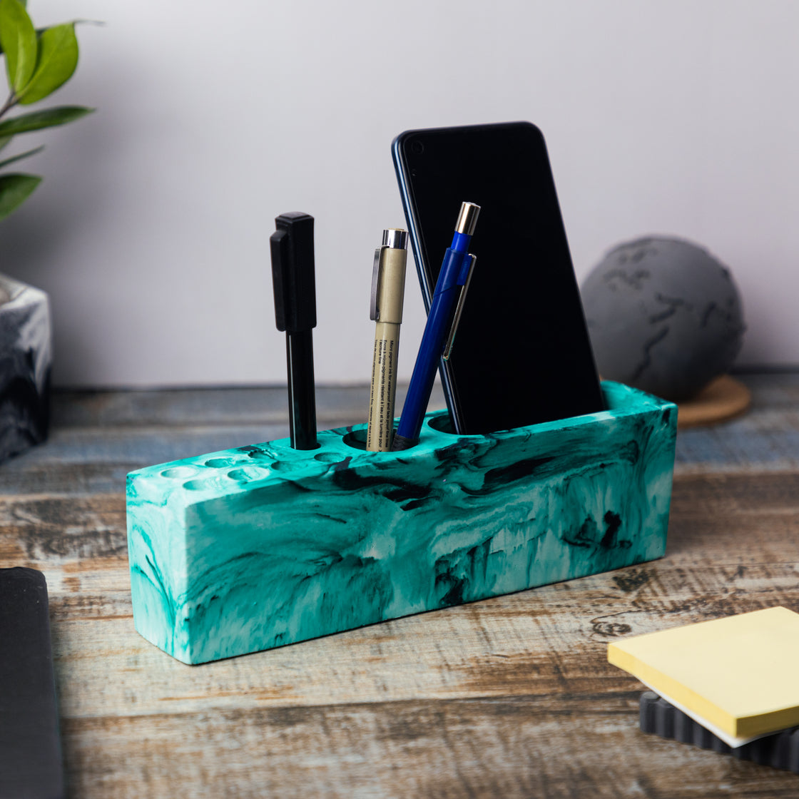 Rectarranger-Candy Marble-Rectangular desk organizer for home and office