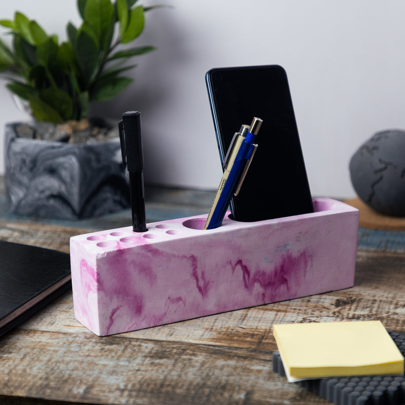 Rectarranger-Candy Marble-Rectangular desk organizer for home and office