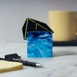 UCardo-Candy Marble-Contemporary Business Card Stand for Work Desk