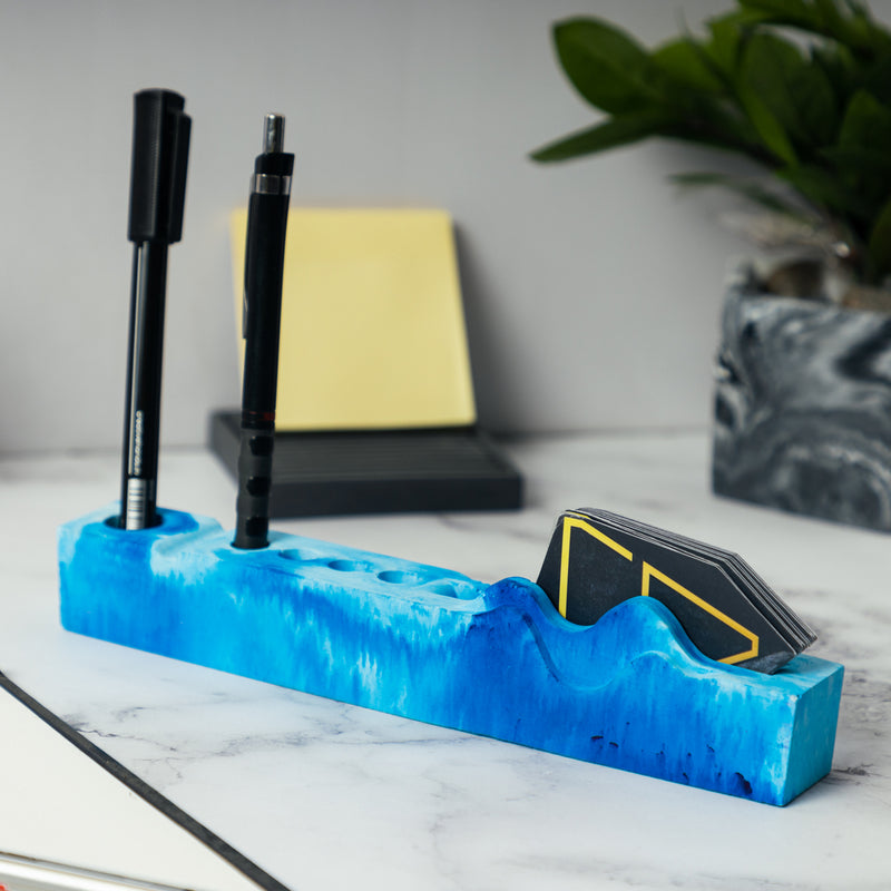 Wavearranger-Orchid Marble-Contemporary design Pen Holder for keeping your most important pens
