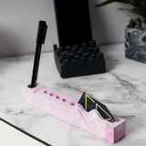 Wavearranger-Nero Marble-Contemporary design Pen Holder for keeping your most important pens