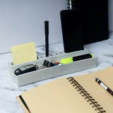 Trough Organiser-Cement finish-Cardholder and pen stand
