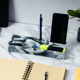 Trough Organiser-Cement finish-Cardholder and pen stand
