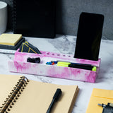 Trough Organiser-Orchid Marble-Cardholder and pen stand