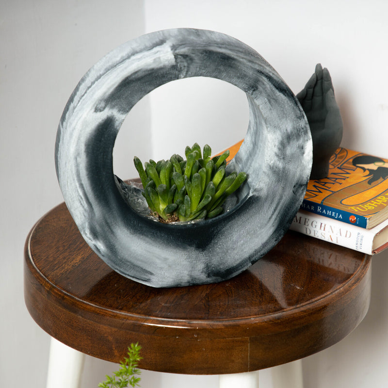 Moon Basket-Nero Marble-Moon Basket Planter for indoors and outdoors