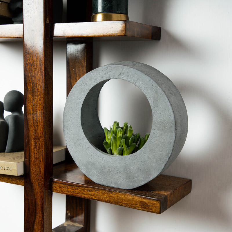 Moon Basket-Dark Concrete-Moon Basket Planter for indoors and outdoors