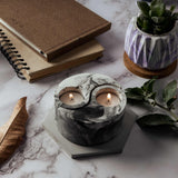 Yin Yang- Set of 2 Inspired tealight candle holder