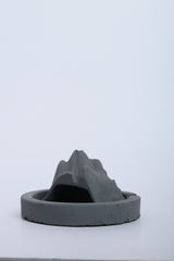 Tennesse Mountain Dark Concrete-Mountain themed showpiece for work and home decor, perfect for gifting