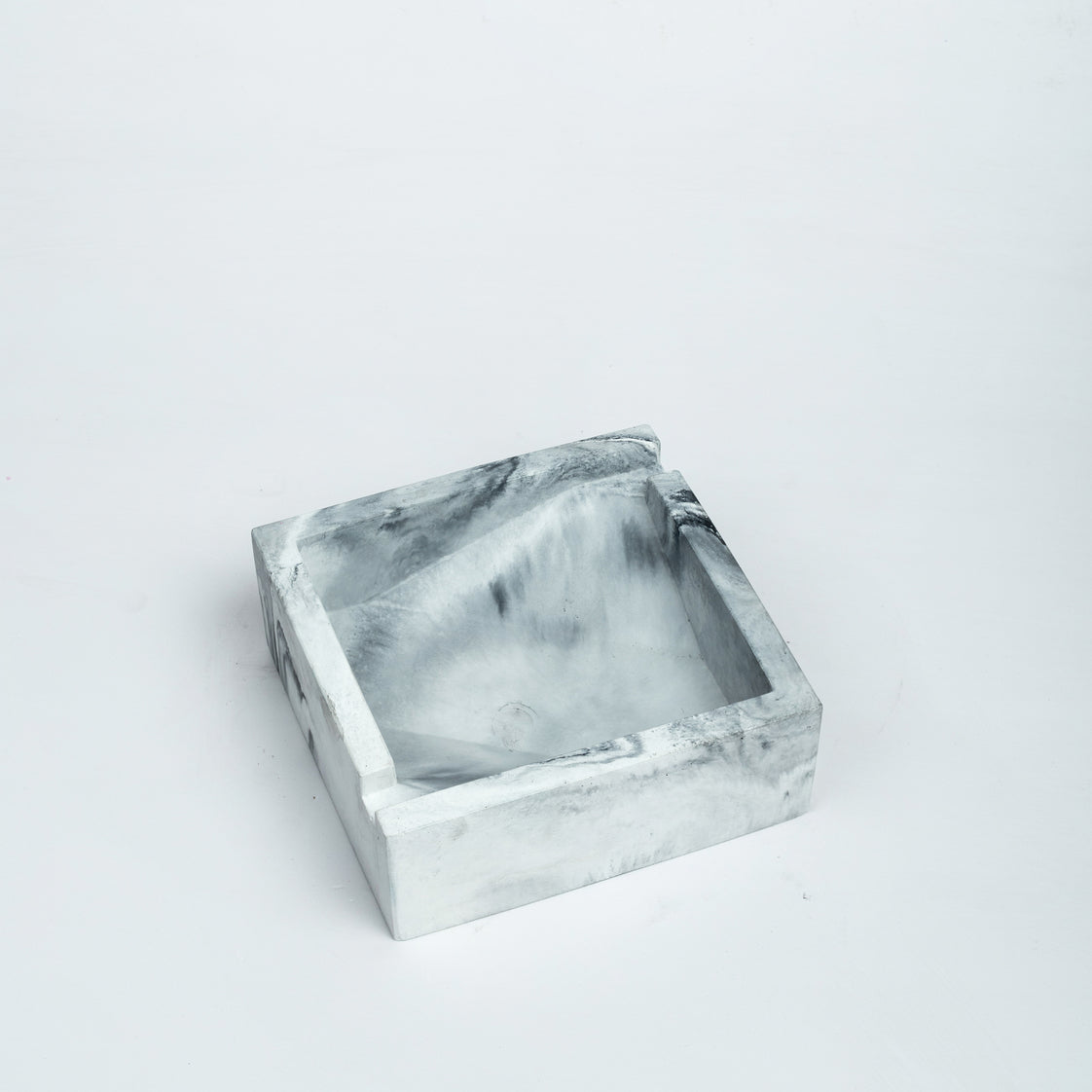 New Squash Tray Nero Marble - A Square Shaped Ashtray- a perfect gift for friends, your partner, and colleagues.
