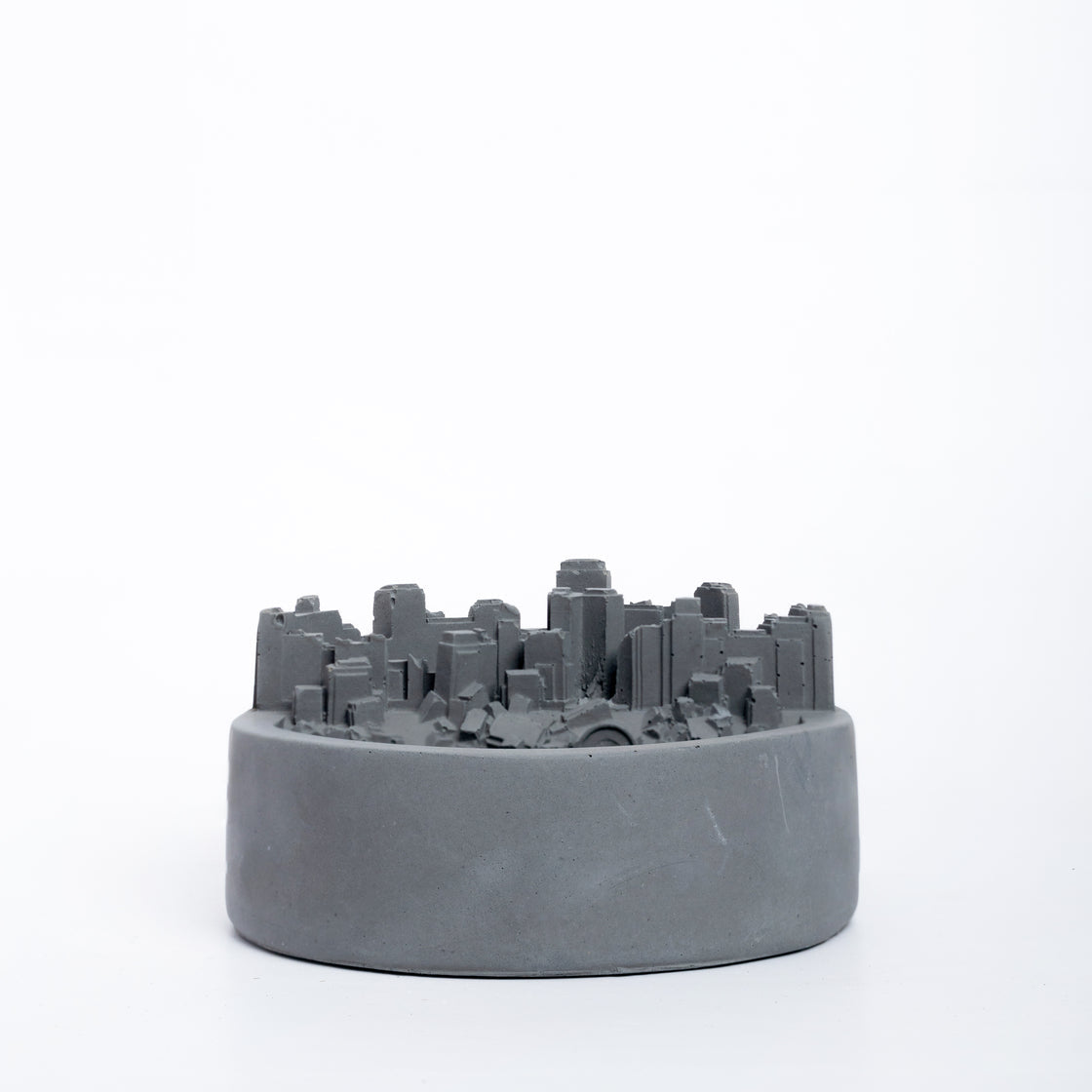 New Necropolis Dark Concrete Contemporary design monochromatic Ashtray for your living room, drawing room, bedroom