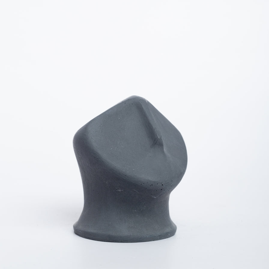 Anthropoid- Dark Concrete Human Face inspired Table top decor and paper weight- Minimalist, contemporary design.