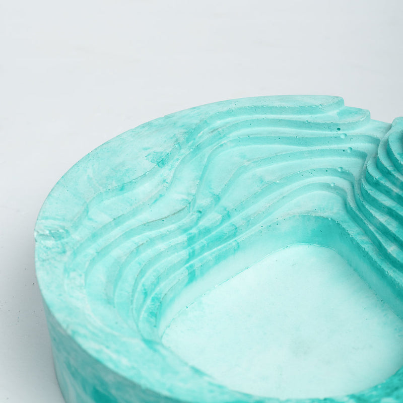 New  Cavash Tray Mint Marble - Unique Ashtray- A Contemporary Design, the perfect gift for friends and colleagues.
