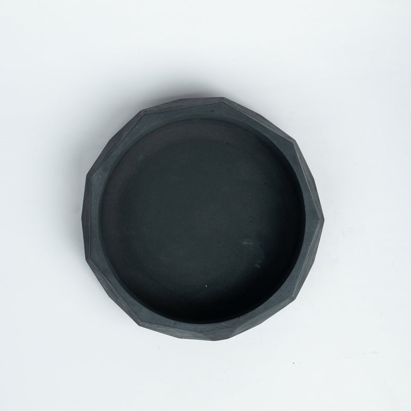 Nonagon Bowl-Black-All-purpose Homeware- Fruit and Plant bowl