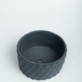 Cubetopia-Black-Patterned plant bowl