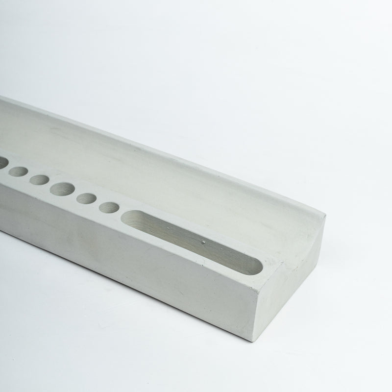 Trough Organiser-Cement finish-Cardholder and pen stand