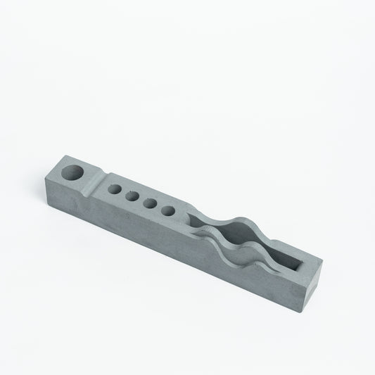 Wavearranger-Dark Concrete-Contemporary design Pen Holder for keeping your most important pens