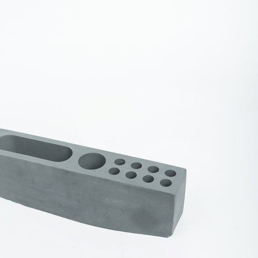 Rectarranger-Dark Concrete-Rectangular desk organizer for home and office