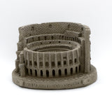 New Colosseum Monument Miniature Dark Concrete - Architectural Desk Accessory Paper Weight or Roman Ashtray