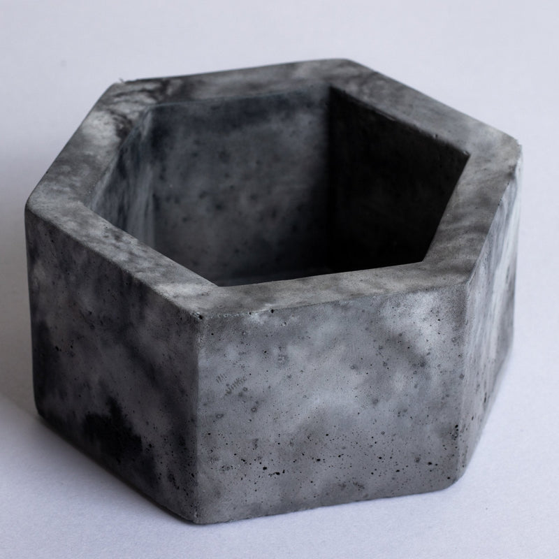 New  Hexo Black - Geometric Hexagonal Ashtray Bowl for Smoking