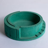 New Spiro Midnight Blue - Spiral Shaped Accessory tray for Desk Home or Office or designer Ashtray for made of concrete.