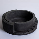 Spiro Black - Spiral Shaped Accessory tray for Desk Home or Office or designer Ashtray for made of concrete.
