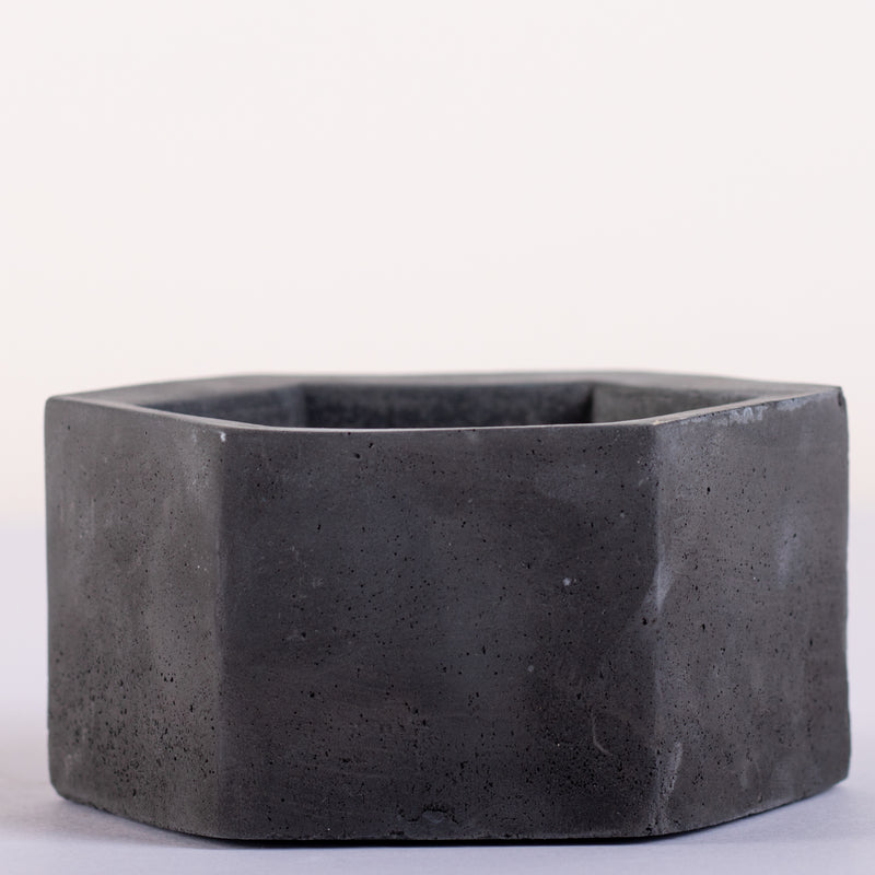 Hexo Nero Marble - Geometric Hexagonal Ashtray Bowl for Smoking