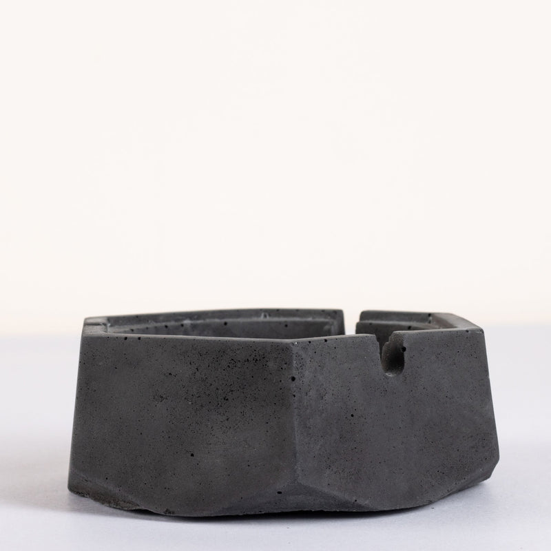 New  Hextray Black - Hexagonal Geometric Ashtray for Indoor, Outdoor, Car, Office or Home Decor