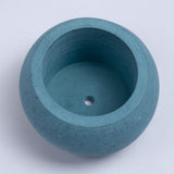 Orb Planter Midnight Blue - Classic Concrete Succulent Planter in lively earthy colours, perfect for home decor & gifting.