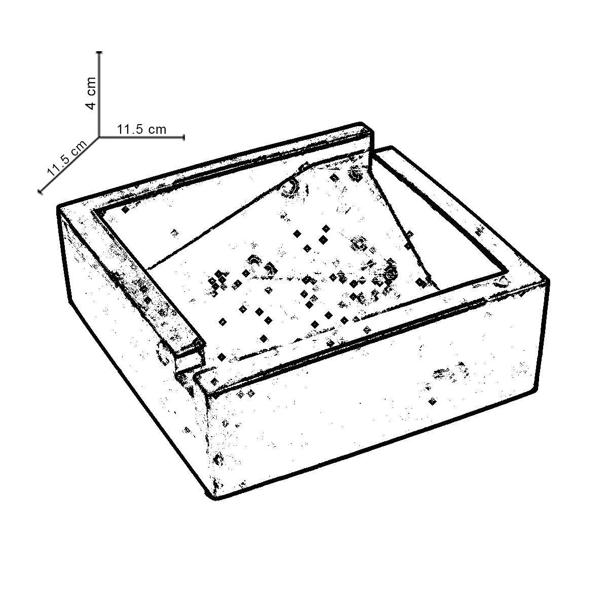 Squash Tray Mint Marble - A Square Shaped Ashtray- a perfect gift for friends, your partner, and colleagues.
