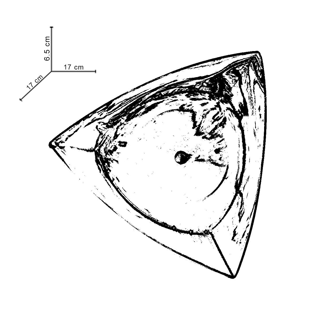 Tricle-Candy Marble-Circular Triangle Shaped Planter