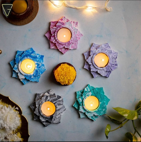 Mandala Beautiful Mandala Inspired Tea Light Candle Holders