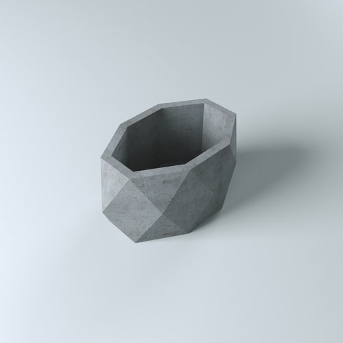 Ovate Planter Mint Marble - Concrete Breathable porous Planter for Pair of Succulents or Small Indoor & Outdoor Plants, Flower Pot for Multiple Succulents or Small Plants