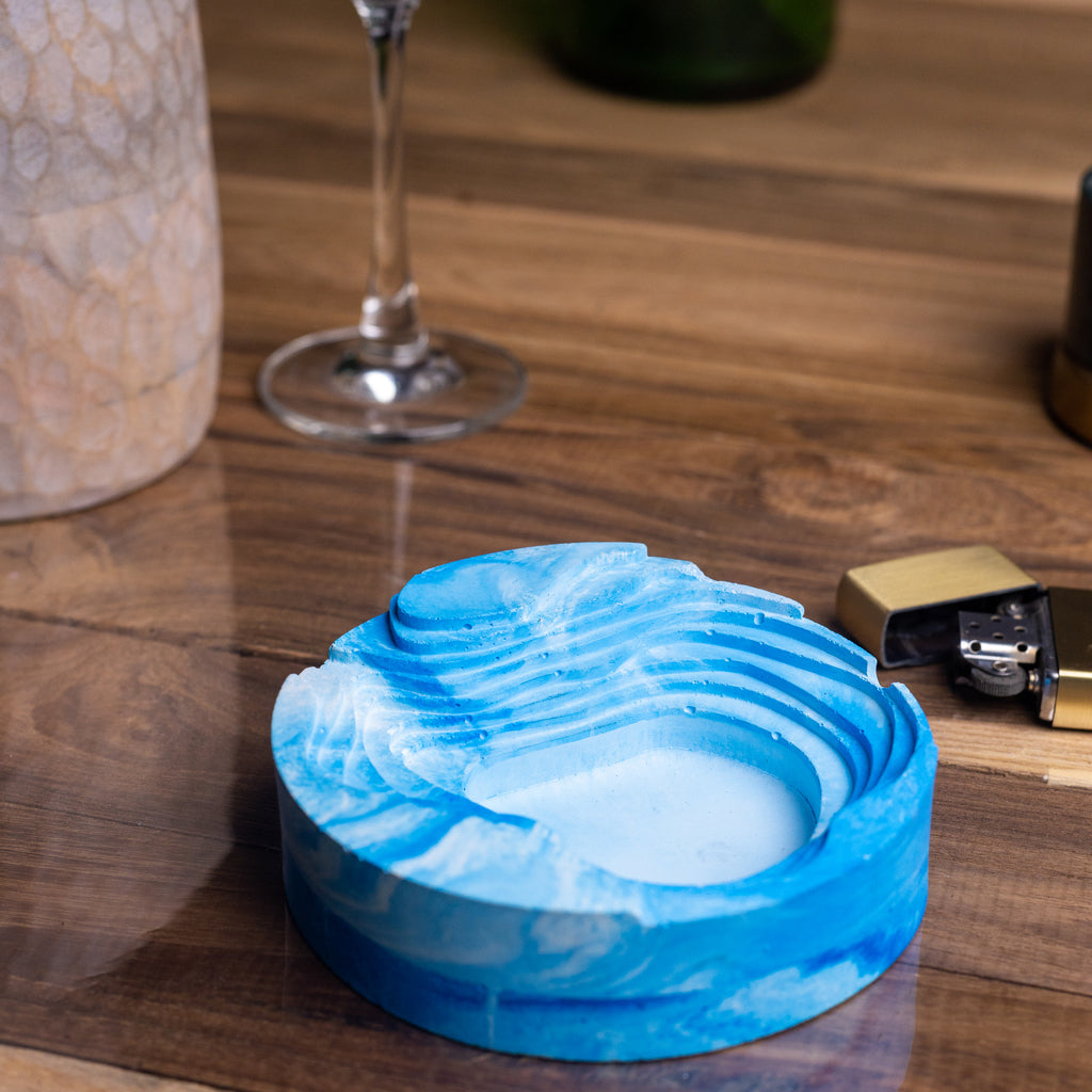 New Cavash Tray Dark Concrete- Unique Ashtray- A Contemporary Design, the perfect gift for friends and colleagues.