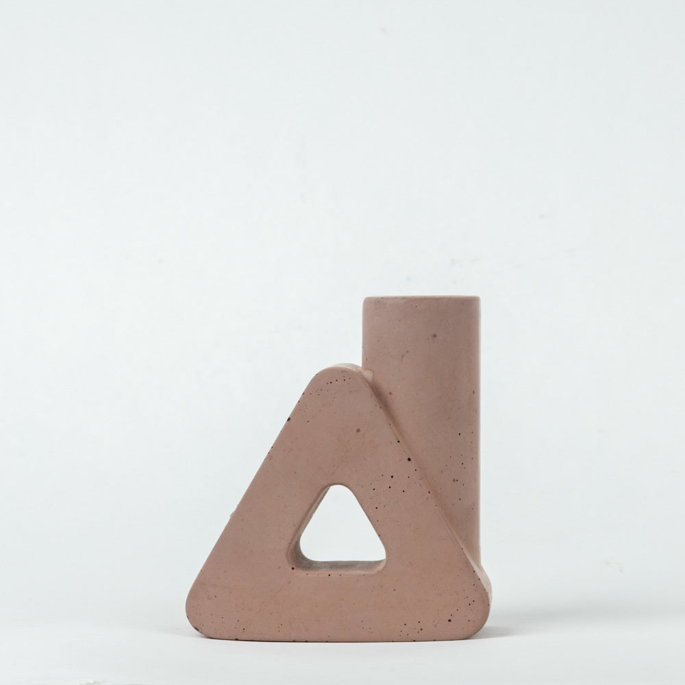 Trimney- Aesthetic Candle Holder made in concrete- elegant and minimal appeal