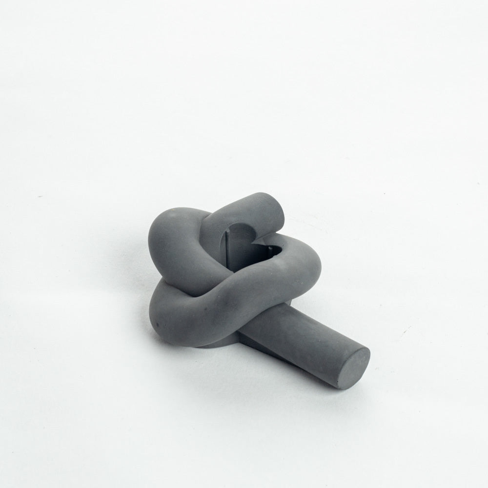 Knot- Contemporary Candle Holders in a sought-after monochromatic color palette