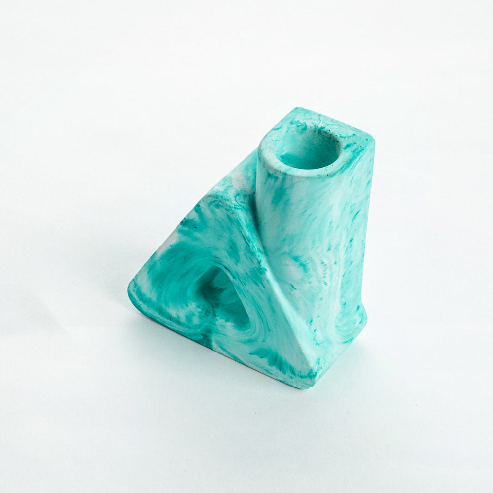 Trimney- Aesthetic Candle Holder made in concrete- elegant and minimal appeal