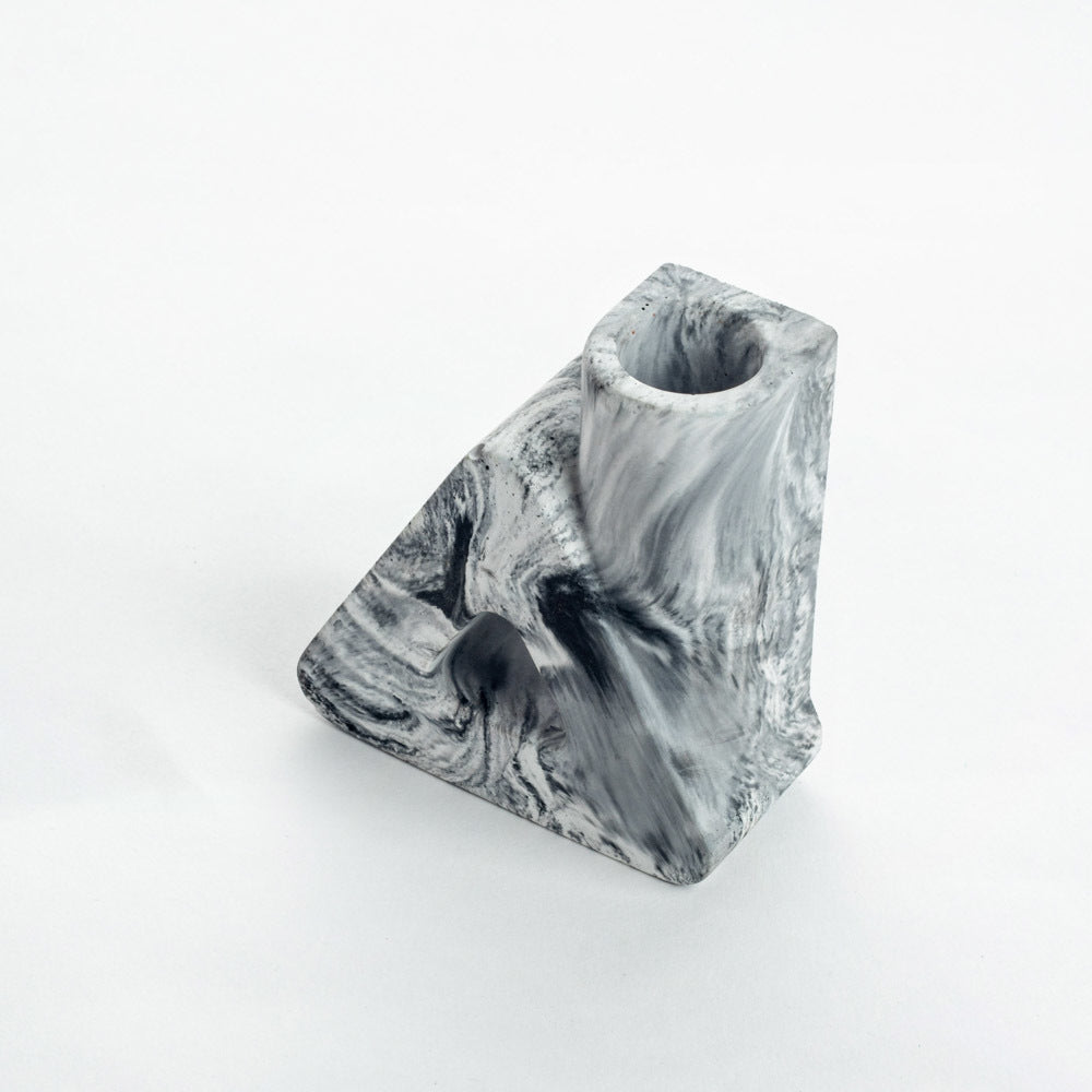 Trimney- Aesthetic Candle Holder made in concrete- elegant and minimal appeal