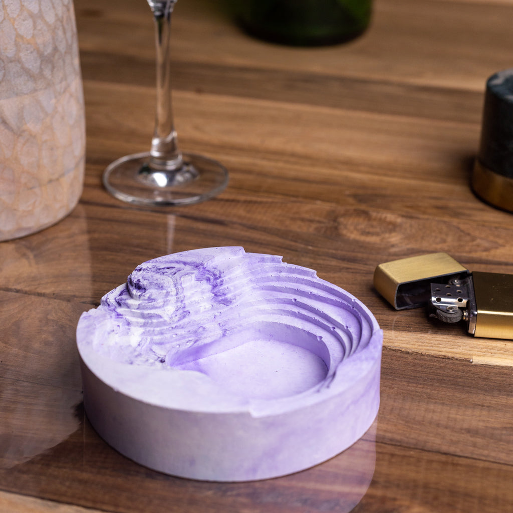 New Cavash Tray Dark Concrete- Unique Ashtray- A Contemporary Design, the perfect gift for friends and colleagues.